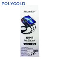 PG-015 6 in 1 5V1A HIZLI ŞARJ KABLOSU (MİCR-İPH-TYPCE )